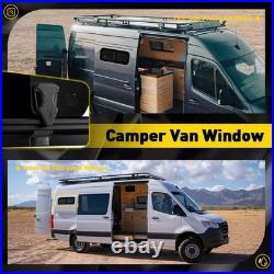 800x270mm Camper Van Motorhome Sliding Opening Windows Conversion Caravan Black