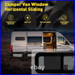 800x270mm Camper Van Motorhome Sliding Opening Windows Conversion Caravan Black