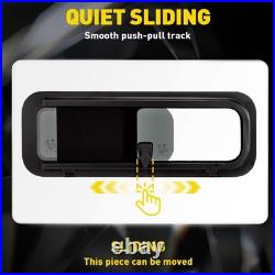 800x270mm Camper Van Motorhome Sliding Opening Windows Conversion Caravan Black