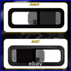 800x270mm Camper Van Motorhome Sliding Opening Windows Conversion Caravan Black