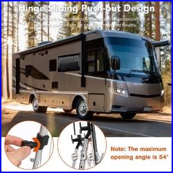800x450mm Black Camper Van Cassette Windows Hinged Conversion Caravan Motorhome
