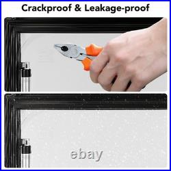 800x450mm Black Camper Van Cassette Windows Hinged Conversion Caravan Motorhome