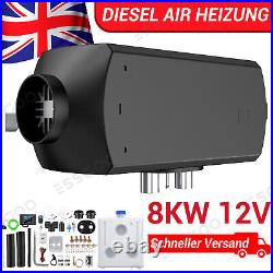 8KW 12V Diesel Air Heater for Caravan Camper Van Motorhome Night Parking Truck