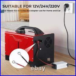 8KW Air Diesel Heater 12V 24V LCD APP Remote For Caravan Camper Van Motorhome RV
