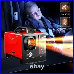8KW Air Diesel Heater 12V 24V LCD APP Remote For Caravan Camper Van Motorhome RV