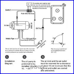 8KW Diesel Heater Caravan Camper Van 12V Air Motorhome Night Parking Hot 15L