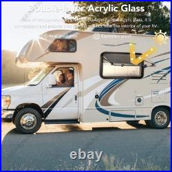 900 x 500 mm Camper Van Cassette Windows Motorhome Conversion Tempered Glass