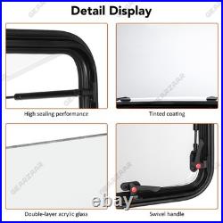 900 x 500 mm Camper Van Cassette Windows Motorhome Conversion Tempered Glass