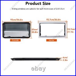 900500mm Camper Van Motorhome Cassette Windows Hinged Conversion Caravan Blind