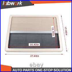 900mm×400mm Motorhome Blind Flyscreen Caravan Camper Van Conversion RV Cream Col