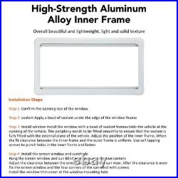 900x450mm © Flat Camper Van Cassette Window for Caravan Motorhome Conversion