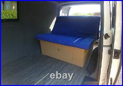 90cm wide sliding rock and roll camper van bed motorhome, Caddy maxi, Doblo