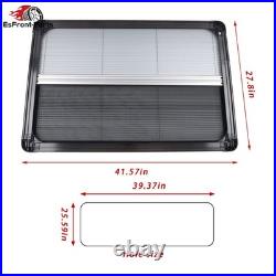 Black Blind Flyscreen 100cmx65cm Motorhome Caravan Camper Van Conversion Rv