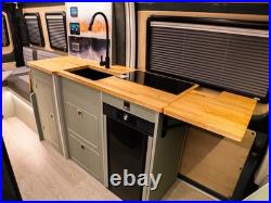 Black Camper Van Pleated Blind & Flyscreen Caravan Motorhome Horsebox 42 x 72cm