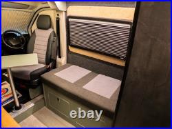 Black Camper Van Pleated Blind & Flyscreen Caravan Motorhome Horsebox 42 x 72cm