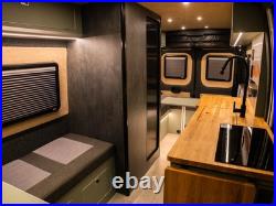 Black Camper Van Pleated Blind & Flyscreen Caravan Motorhome Horsebox 42 x 72cm