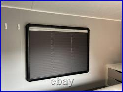 Black Camper Van Pleated Blind & Flyscreen Caravan Motorhome Horsebox 42 x 72cm