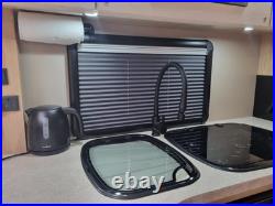 Black Camper Van Pleated Blind & Flyscreen Caravan Motorhome Horsebox 42 x 72cm