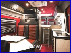 Black Camper Van Pleated Blind & Flyscreen Caravan Motorhome Horsebox 54 x 44cm