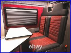 Black Camper Van Pleated Blind & Flyscreen Caravan Motorhome Horsebox 54 x 44cm