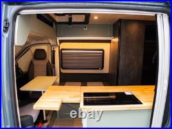 Black Camper Van Pleated Blind & Flyscreen Caravan Motorhome Horsebox 54 x 44cm
