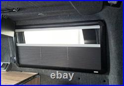 Black Camper Van Pleated Blind & Flyscreen Caravan Motorhome Horsebox 54 x 44cm