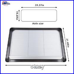Black Motorhome Blind Flyscreen Caravan Camper Van Conversion RV 100cm×50cm