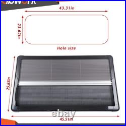 Black Motorhome Blind Flyscreen Caravan Camper Van Conversion RV 110cmx60cm
