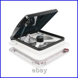 Camper Roof Vent Fan 12V Camper Van Motorhome 36x36cm With LED Light 11x 11' Camper Roof Vent Fan 12V Camper Van Motorhome 36x36cm With LED Light 11x 11'