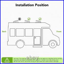 Camper Roof Vent Fan 12V Camper Van Motorhome 36x36cm With LED Light 11x 11' Camper Roof Vent Fan 12V Camper Van Motorhome 36x36cm With LED Light 11x 11'