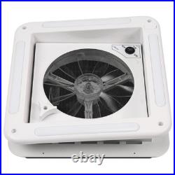 Camper Roof Vent Fan 3 fan speeds Camper Van Motorhome 11x 11'' White 36x36cm