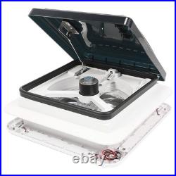 Camper Roof Vent Fan 3 fan speeds Camper Van Motorhome 11x 11'' White 36x36cm