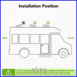 Camper Roof Vent Fan 360mm x 360mm Camper Van Motorhome 11x 11'' 3 fan speeds