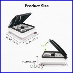 Camper Roof Vent Fan 360mm x 360mm Camper Van Motorhome 11x 11'' 3 fan speeds