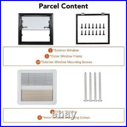 Camper Van Cassette Window 500x450mm Caravan Motorhome Blinds Tempered Glass
