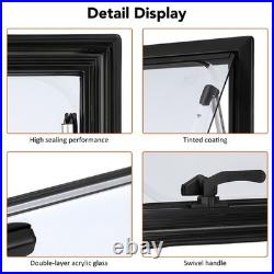 Camper Van Cassette Windows 500 x 350 mm Acrylic Hinged Motorhome Conversion