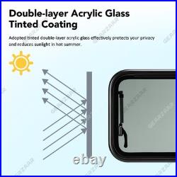 Camper Van Cassette Windows Acrylic Flynet Screen for Motorhome Window Hinged