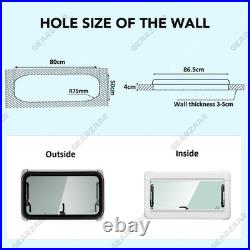 Camper Van Cassette Windows Acrylic Flynet Screen for Motorhome Window Hinged