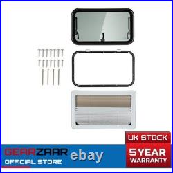Camper Van Cassette Windows Flynet Screen 700x400mm Motorhome Conversion Hinged Camper Van Cassette Windows Flynet Screen 700x400mm Motorhome Conversion Hinged
