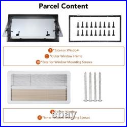 Camper Van Cassette Windows Hinged Blackout Blinds Acrylic for Motorhome Window