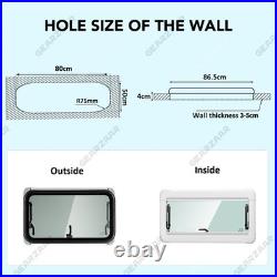 Camper Van Cassette Windows Motorhome Conversion 80x50cm for Motorhome Window