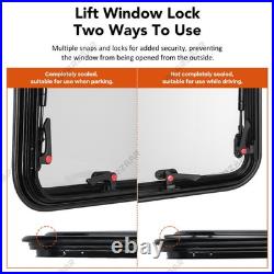 Camper Van Cassette Windows for Motorhome Window Flynet Screen Acrylic Hinged