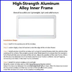 Camper Van Horsebox Cassette Window Caravan Motorhome 800x450mm Flynet Screen