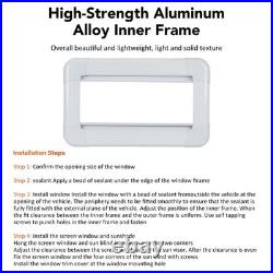 Camper Van Horsebox Cassette Window Motorhome Horsebox Hinged Blind Conversion