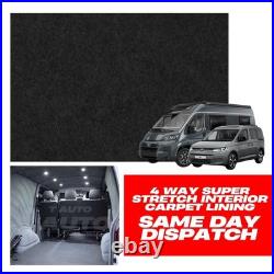Camper Van Lining Carpet 4 Way Stretch For Any Van Caravan Motorhomes Boat &more