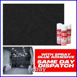 Camper Van Lining Carpet Black 4 Way Stretch Caravan Van Motorhome