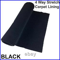 Camper Van Lining Carpet Black 4 Way Stretch Motorhome Boat Transporter VW T5 T6