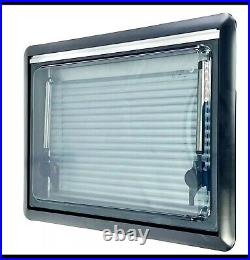 Camper Van Motorhome RV Cassette Hinged Windows Blackout Blinds Flynet 75x45cm