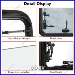 Camper Van Motorhome RV Cassette Hinged Windows Blackout Blinds Flynet Screen