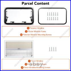 Camper Van Motorhome RV Cassette Hinged Windows Blackout Blinds Flynet Screen